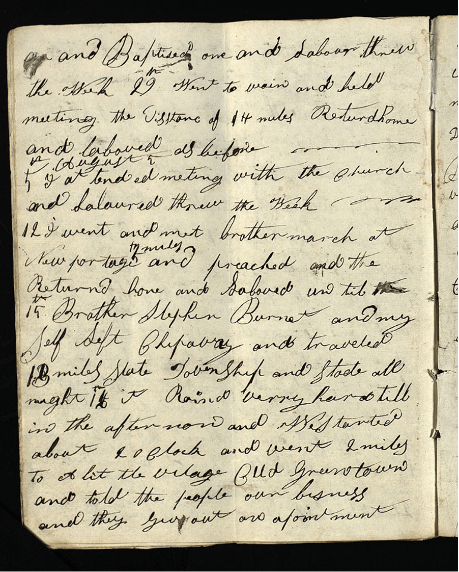 Eden Smith's journal - page 1