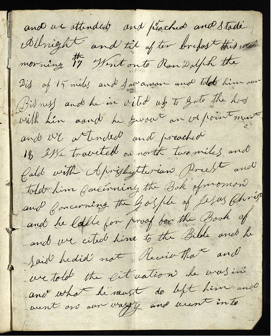 Eden Smith's journal - page 2