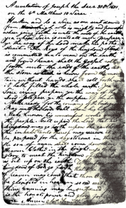 Early Manuscript of D&C 65